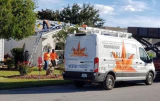 Parlament Roofing & Construction truck